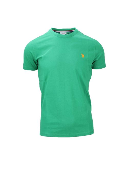T-shirt mezza manica in cotone con logo US Polo Assn | TShirt | 6735949351140